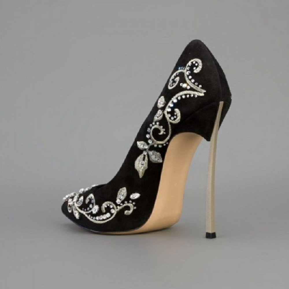 FSJ Women Sexy Stiletto High Heels Pumps Pointed T - Picture 3 of 10